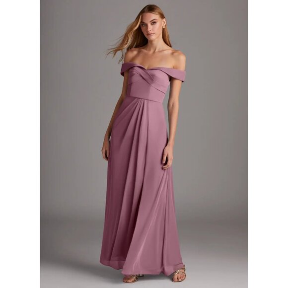 Azazie Dresses & Skirts - NWT Azazie Mena Vintage Mauve Bridesmaid Dress Cocktail Gown Wedding Guest Blush